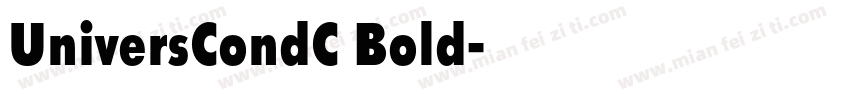 UniversCondC Bold字体转换